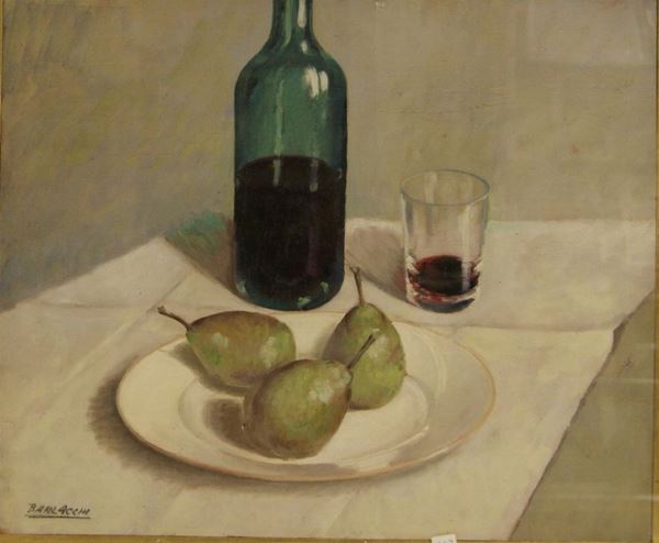 Baracchi  NATURA MORTA   olio su tela cm 48x41