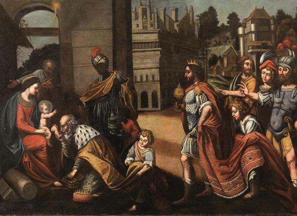 Divanetto in bambu' e cannette', inizi del sec. XX, a due posti, cm. 120x76