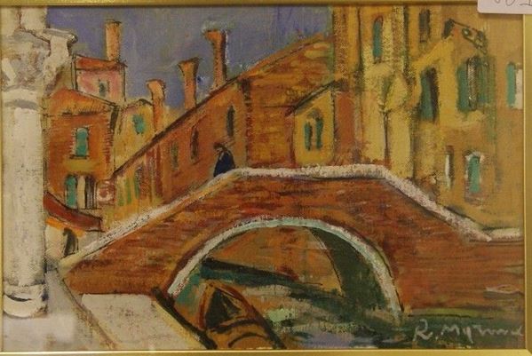 Rodolfo Marma VENEZIA olio su cartone telato, cm 30x20