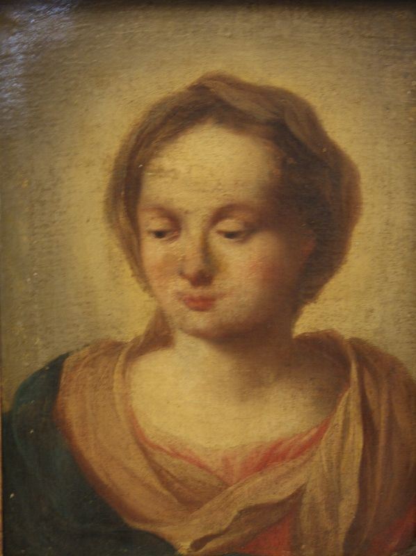 Scuola Italiana, sec. XVIII BUSTO DI MADONNA olio su tela, cm 40x30