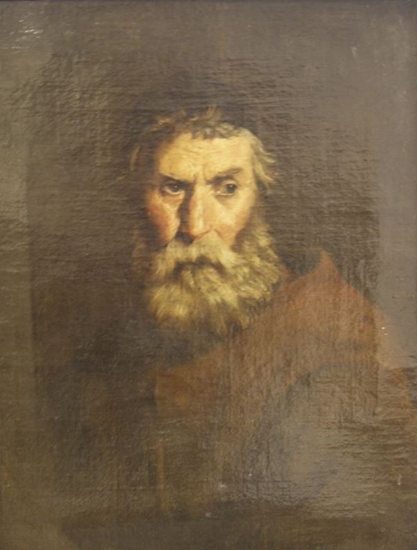 Scuola Italiana, sec. XVII RITRATTO DI FRATE olio su tela, cm 50x70
