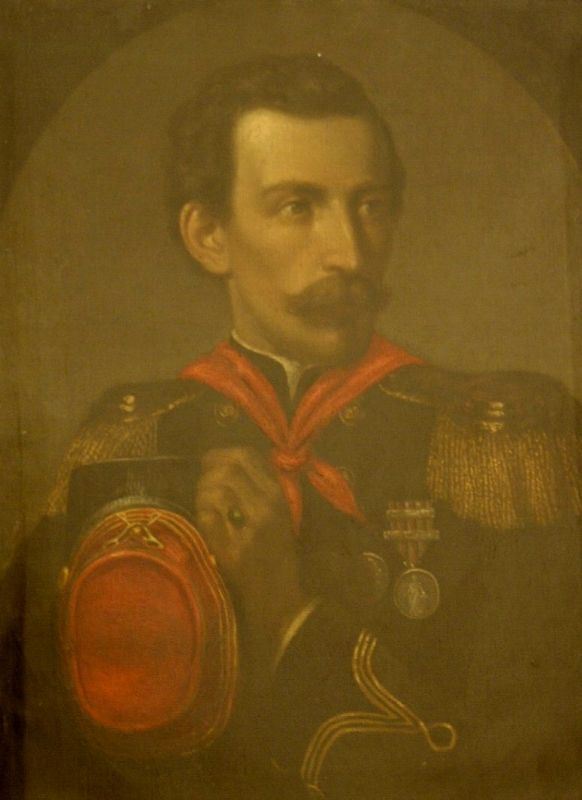 Scuola italiana secc. XIX-XX RITRATTO DI BARTOLOMEO LANDI olio su tela, cm 60x45 firmato Massimo Lodi