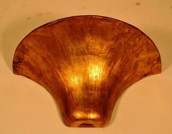 Mensola in legno dorato