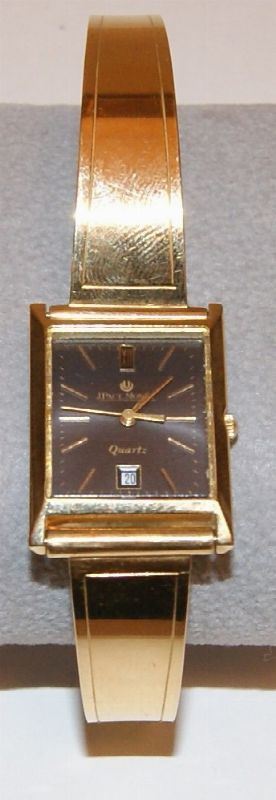 Orologio da polso per signora J. Paul Monet, con cassa e cinturino in oro giallo, gr. 33