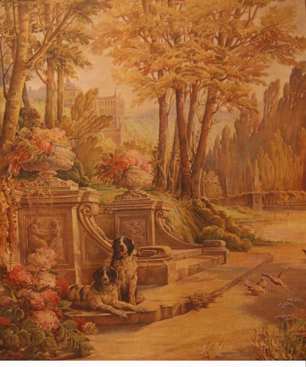 Succo d'erba  VILLA CON CANI  cm 192x167