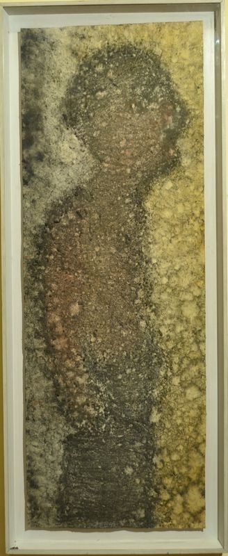 Michel Haas   SENZA TITOLO                                                              tecnica mista su carta, cm 123x44                                            prov. Galerie Krugier, Ginevra  - Asta Antiquariato, Collezionismo & Gioielli - Poggio Bracciolini Casa d'Aste