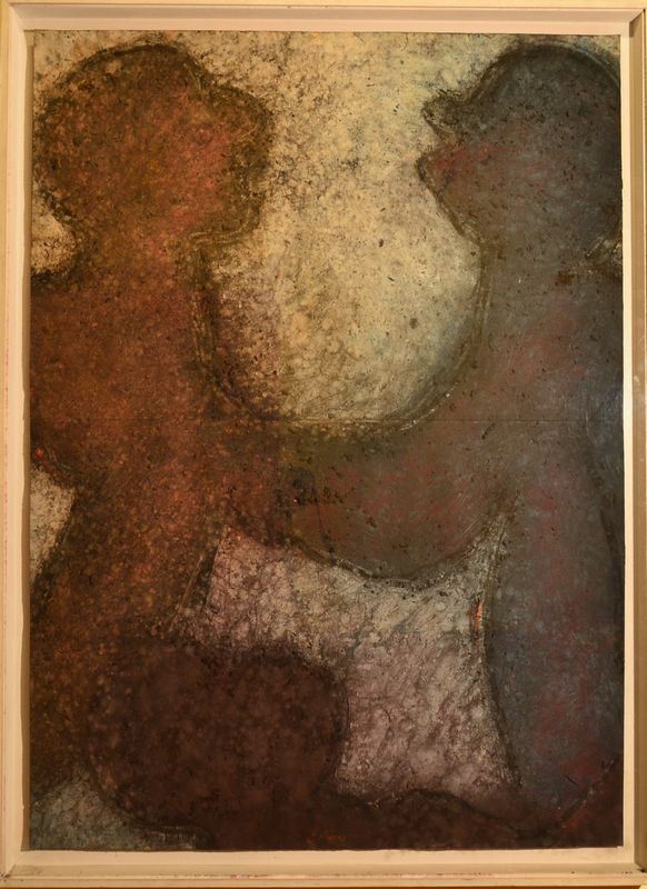 Michel Haas  LA RONDE                tecnica mista su carta, cm 154x111, es. 1984                                 prov. Galerie Krugier Ginevra