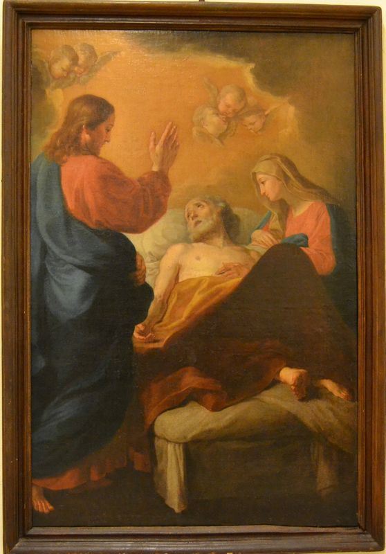 Scuola italiana, sec XVII  SCENA RELIGIOSA  olio su tela, cm 111x74