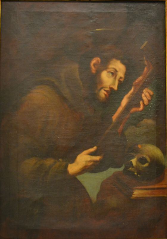 Scuola Emiliana, sec. XVIII  SAN FRANCESCO  olio su tela, cm 111x78