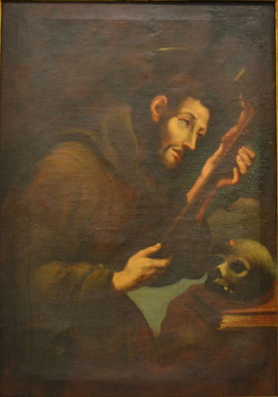Scuola Emiliana, sec. XVIII  SAN FRANCESCO  olio su tela, cm 111x78
