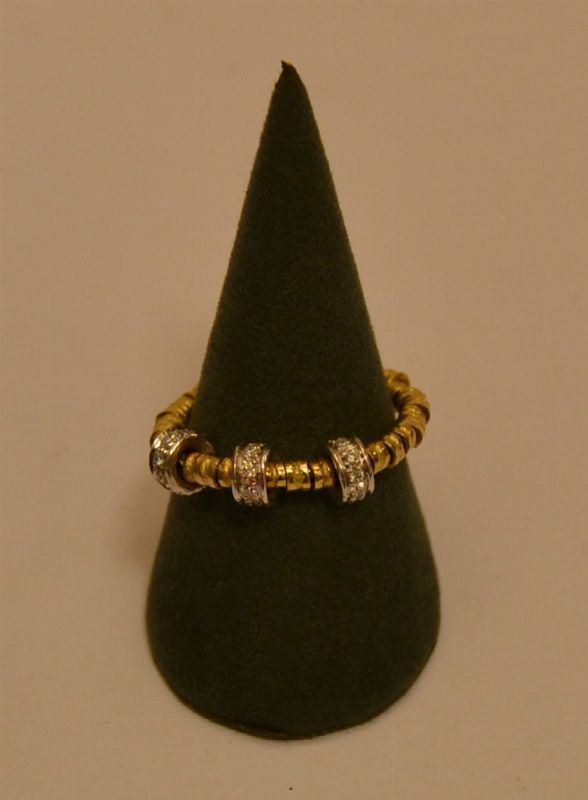 Anello in oro giallo e bianco, ROUD PASSION, con diamanti, g 4,2, marcato Torrini