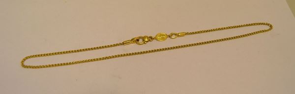 Collana in oro giallo, SPIGHETTA, g 10, marcata Torrini