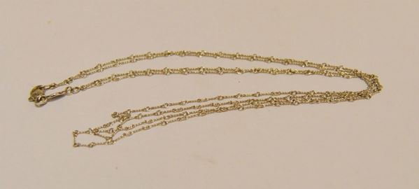 Collana in oro bianco, PHOTOS, g 6, marcata Torrini  - Asta Gioielli,  Argenti, Mobili, Oggetti d'arte e Dipinti - Poggio Bracciolini Casa d'Aste