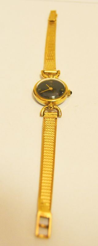 Orologio da polso per signora, LORENZ, con bracciale in oro giallo, g 19,5