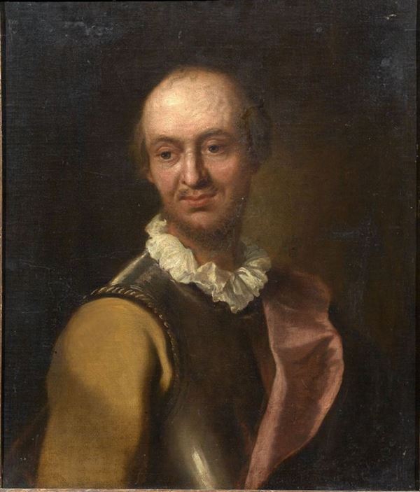 Pittore veneto, fine sec. XVII - inizi XVIII   RITRATTO DI CAVALIERE  olio su tela, cm 70x59,5