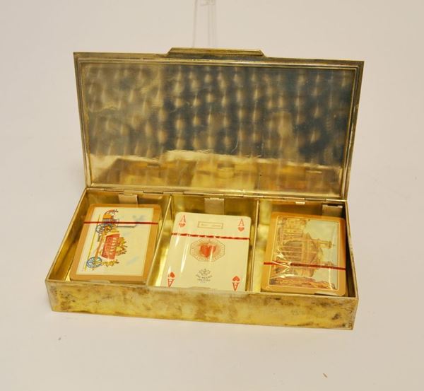 SCATOLA  DA TAVOLO  in argento portacarte g  553