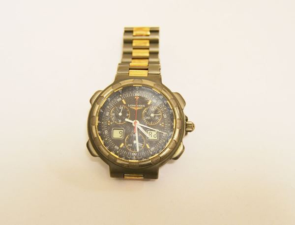 Orologio cronografo Longines Conquest  titanium