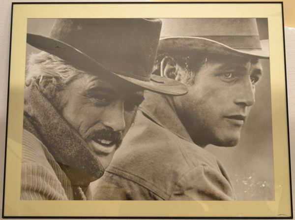 ATTORI CINEMATOGRAFICI  cinque stampe tipografiche riproducenti personaggi del cinema, cm 80x60 ciascuna (5)