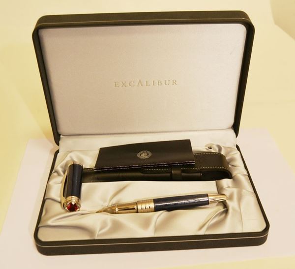 Penna roller da collezione marca excalibur, mod. exr13c, con scatola