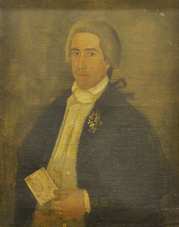 Scuola italia Settentrionale, sec. XVIII   RITRATTO DI GENTILUOMO   olio su tela, cm 57,5x72