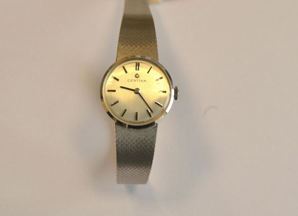   Orologio da polso  per signora Certina con cassa e bracciale in oro g 39