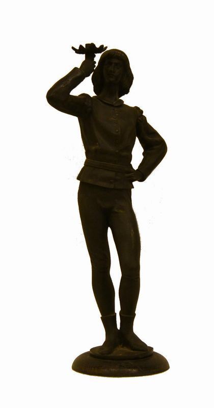  Scultura, sec. XIX, PAGGIO, in bronzo, alt. cm 67 