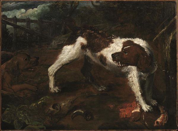  Cerchia di Abraham Danielsz Hondius, fine sec. XVII-inizi XVIII 