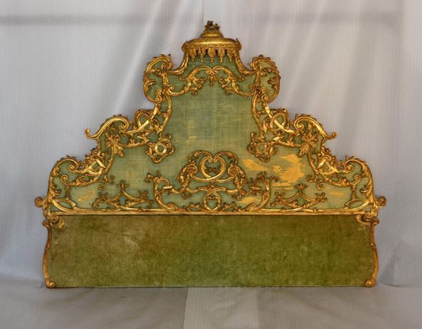  Testiera, in stile settecento, in legno                                  - Asta Gioielli, Argenti, Modernariato, Dipinti, Mobili e Oggetti d'Arte - Poggio Bracciolini Casa d'Aste