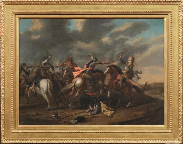  Scuola Italia settentrionale, fine sec. XVIII   - Asta Gioielli, Argenti, Modernariato, Dipinti, Mobili e Oggetti d'Arte - Poggio Bracciolini Casa d'Aste