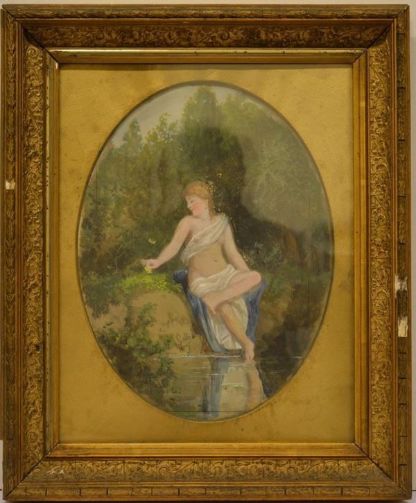  a) Scuola del secolo XX   - Asta Gioielli, Argenti, Modernariato, Dipinti, Mobili e Oggetti d'Arte - Poggio Bracciolini Casa d'Aste
