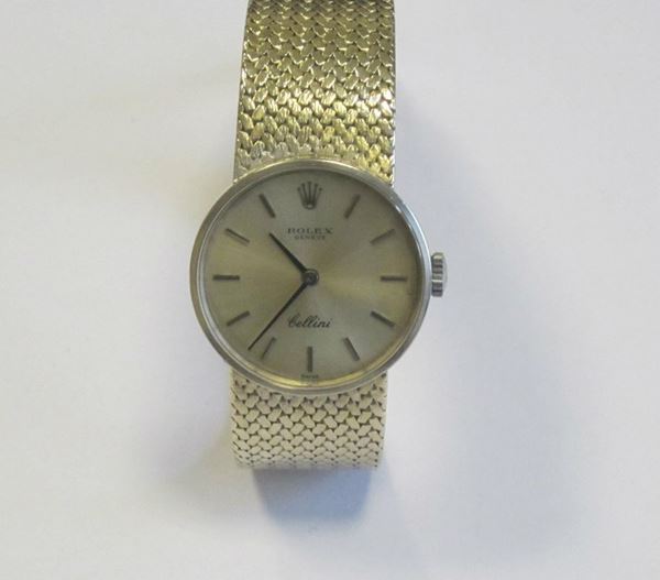 Orologio da polso, per signora,Rolex Cellini, con cassa e bracciale in oro, g 51,5                                              