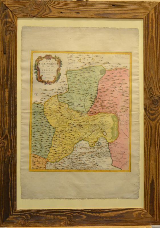 Carta geografica del territorio bellunese, feltrino e cadorino, Venezia 1777