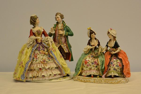 Scultura, Napoli, sec. XIX, in ceramica Capodimonte, 