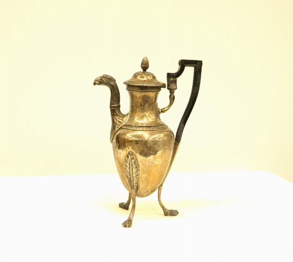 Caffettiera , Parigi ,  inizi secolo XIX                                     - Asta Antiquariato, Collezionismo & Gioielli - Poggio Bracciolini Casa d'Aste
