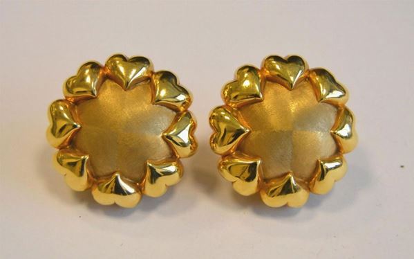  Paio di orecchini in oro giallo 