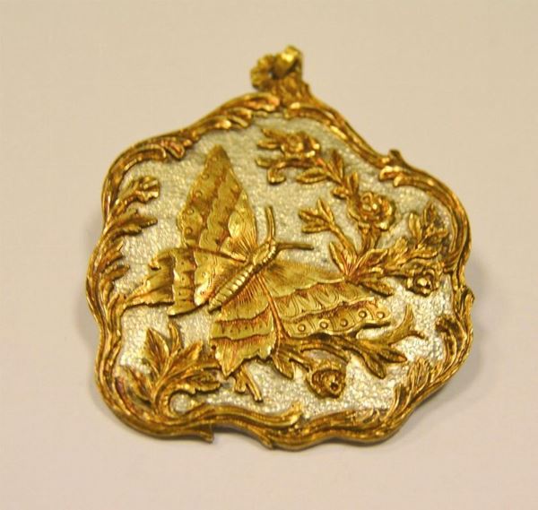  Pendente in oro e argento  