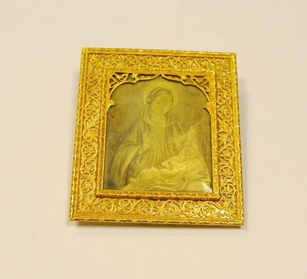  Cornice in oro giallo  