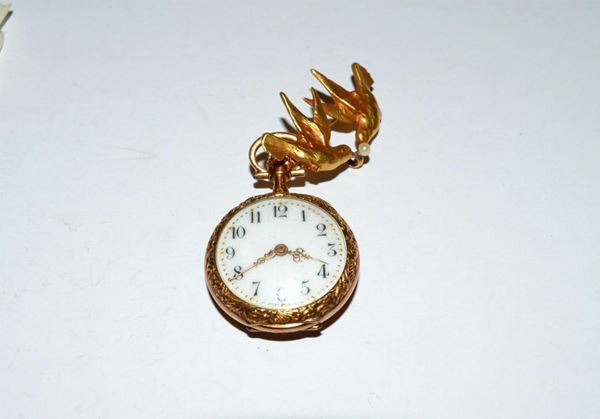  Orologio da taschino ,Svizzera inizi sec XX, in oro 