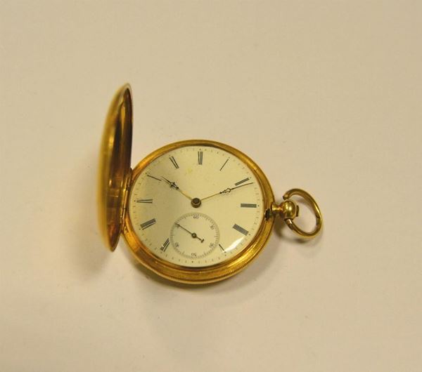 Orologio da tasca sec. XIX/XX in oro giallo 