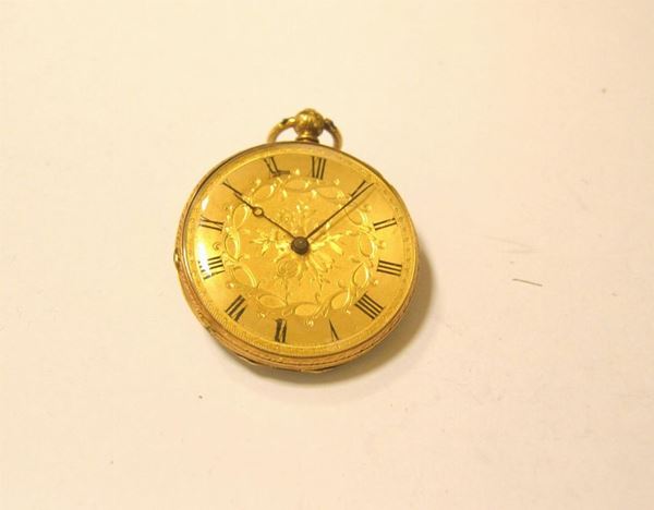  Orologio da tasca , Inghilterra sec. XIX/XX , in oro  
