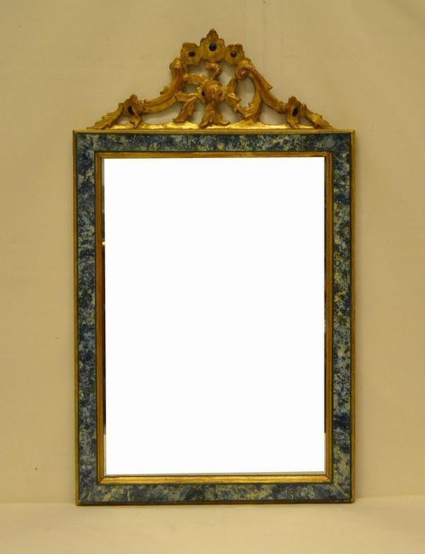  Specchiera, Francia, sec. XIX,  entro cornice in   - Asta Antiquariato, Collezionismo & Gioielli - Poggio Bracciolini Casa d'Aste