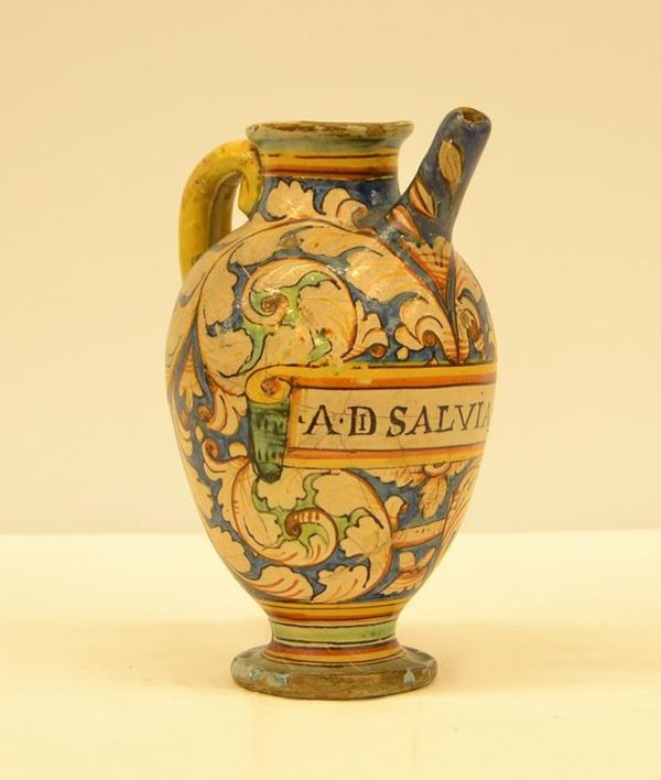  Versatoio, Montelupo, sec. XVII,  in maiolica 