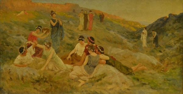  Scuola francese, sec. XX   - Asta Antiquariato, Collezionismo & Gioielli - Poggio Bracciolini Casa d'Aste
