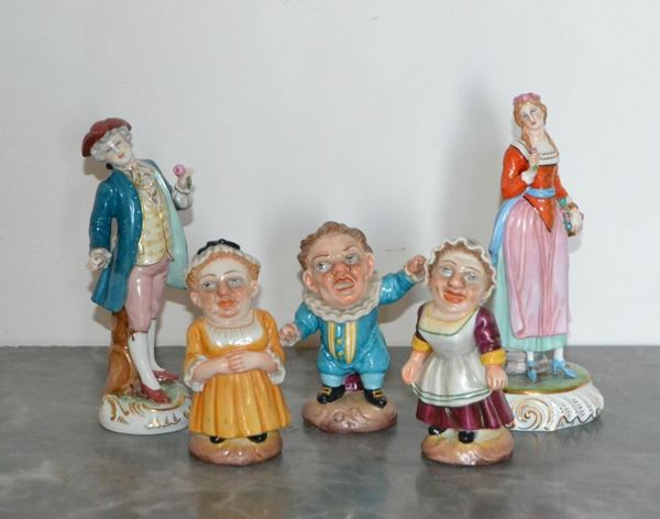 Sculture, sec. XX,  in ceramica Ginori,  - Asta Antiquariato, Collezionismo & Gioielli - Poggio Bracciolini Casa d'Aste