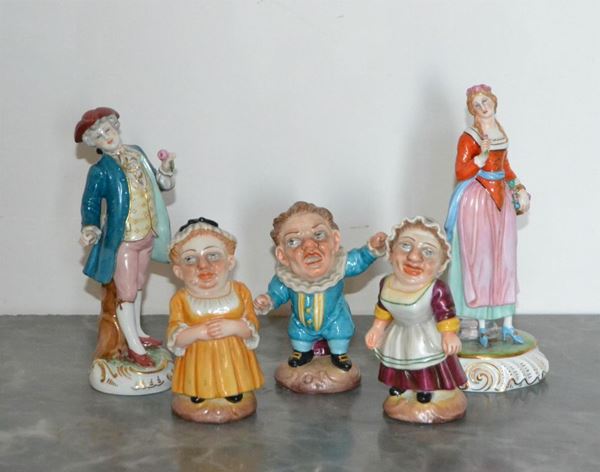  Sculture, sec. XX,  in ceramica Ginori,