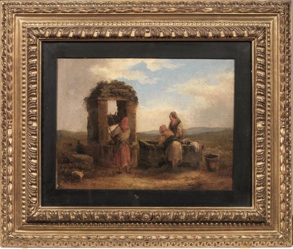  Scuola italiana, sec. XIX                                                           - Asta Antiquariato, Collezionismo & Gioielli - Poggio Bracciolini Casa d'Aste