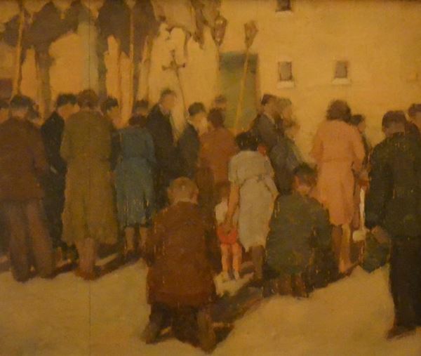  Scuola olandese, sec. XX   - Asta Antiquariato, Collezionismo & Gioielli - Poggio Bracciolini Casa d'Aste