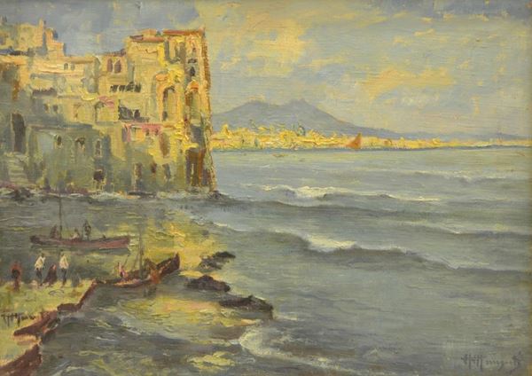  Scuola italiana, inizi sec. XX   - Asta Antiquariato, Collezionismo & Gioielli - Poggio Bracciolini Casa d'Aste