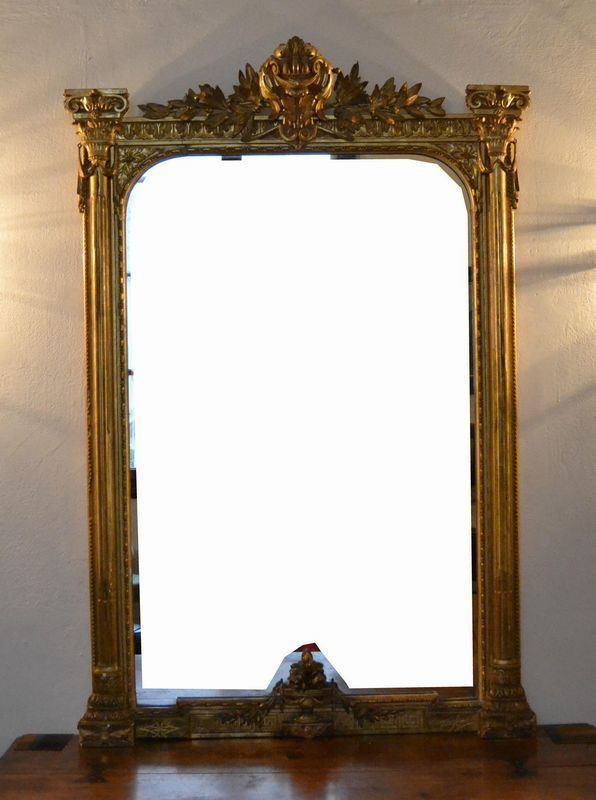  Specchiera, Francia, sec. XIX,  in cornice dorata   - Asta Antiquariato, Collezionismo & Gioielli - Poggio Bracciolini Casa d'Aste