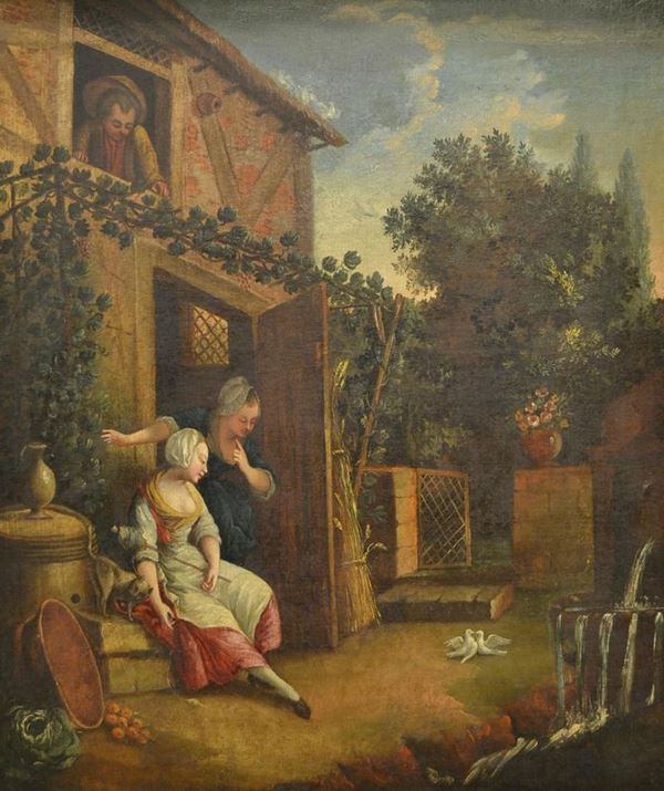  Scuola nord europea, sec. XVIII   - Asta Antiquariato, Collezionismo & Gioielli - Poggio Bracciolini Casa d'Aste